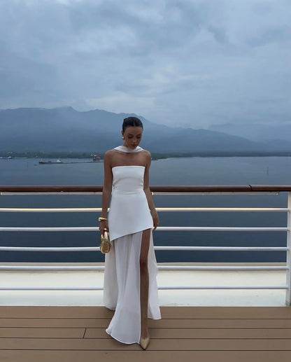 Marlowe – Asymmetrical Layered Maxi Dress