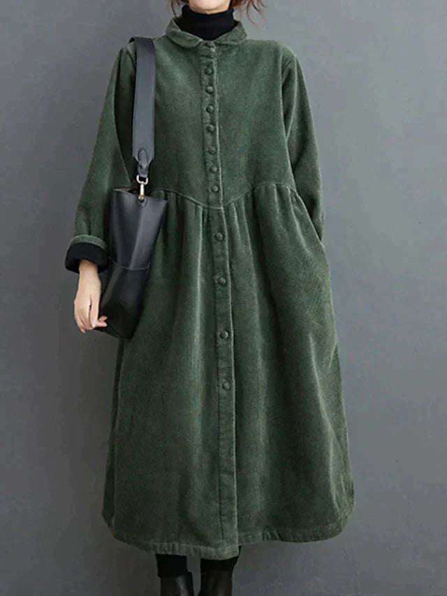 Anya – Elegant Corduroy Dress