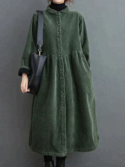 Anya – Elegant Corduroy Dress