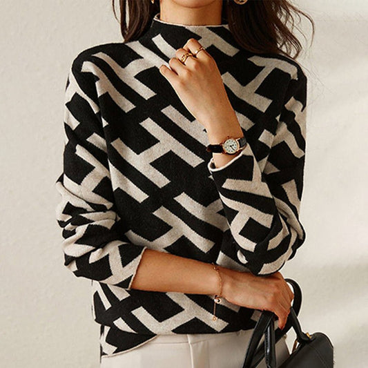 Helena – Elegant Geometric Sweater