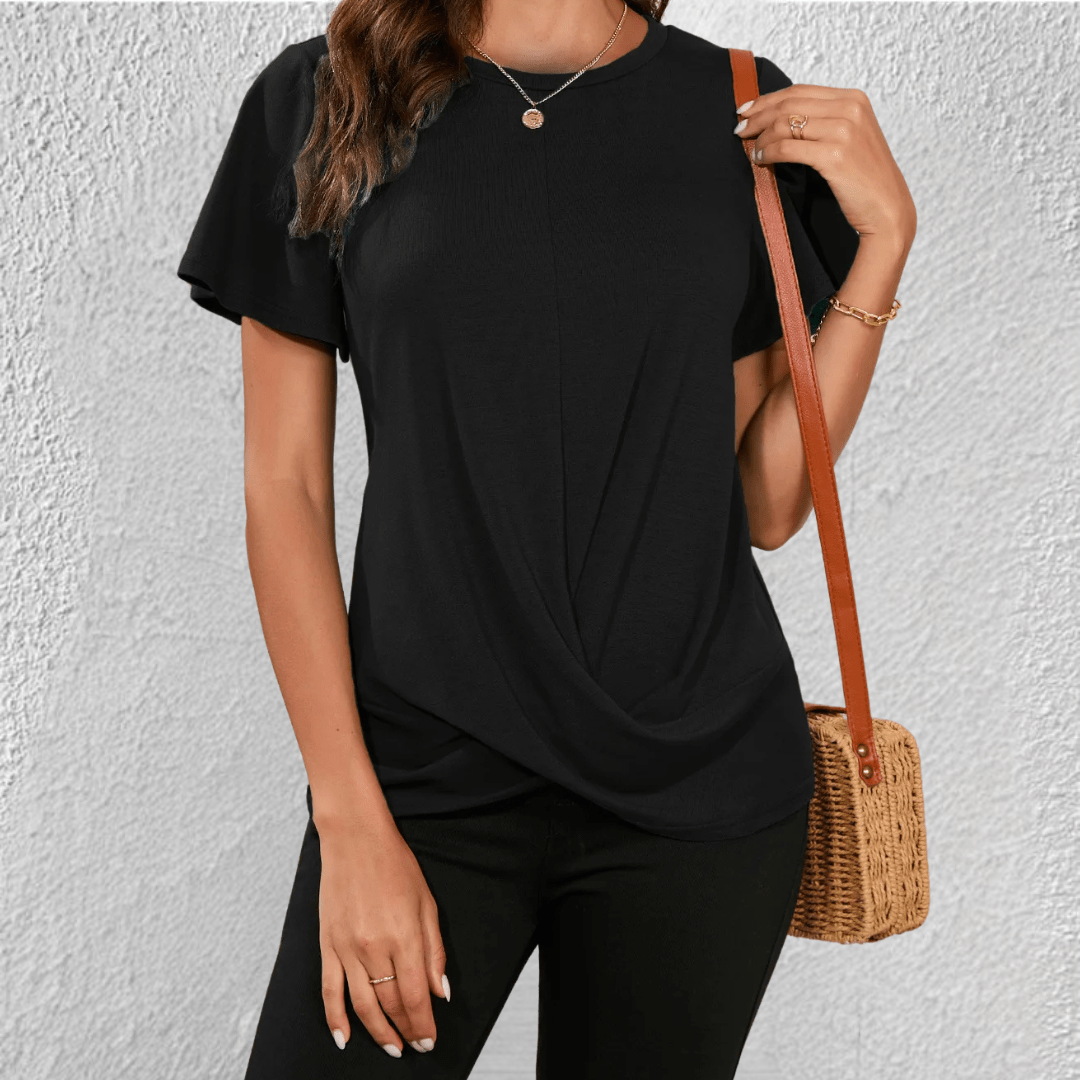 Monica – Casual Round-Neck Top