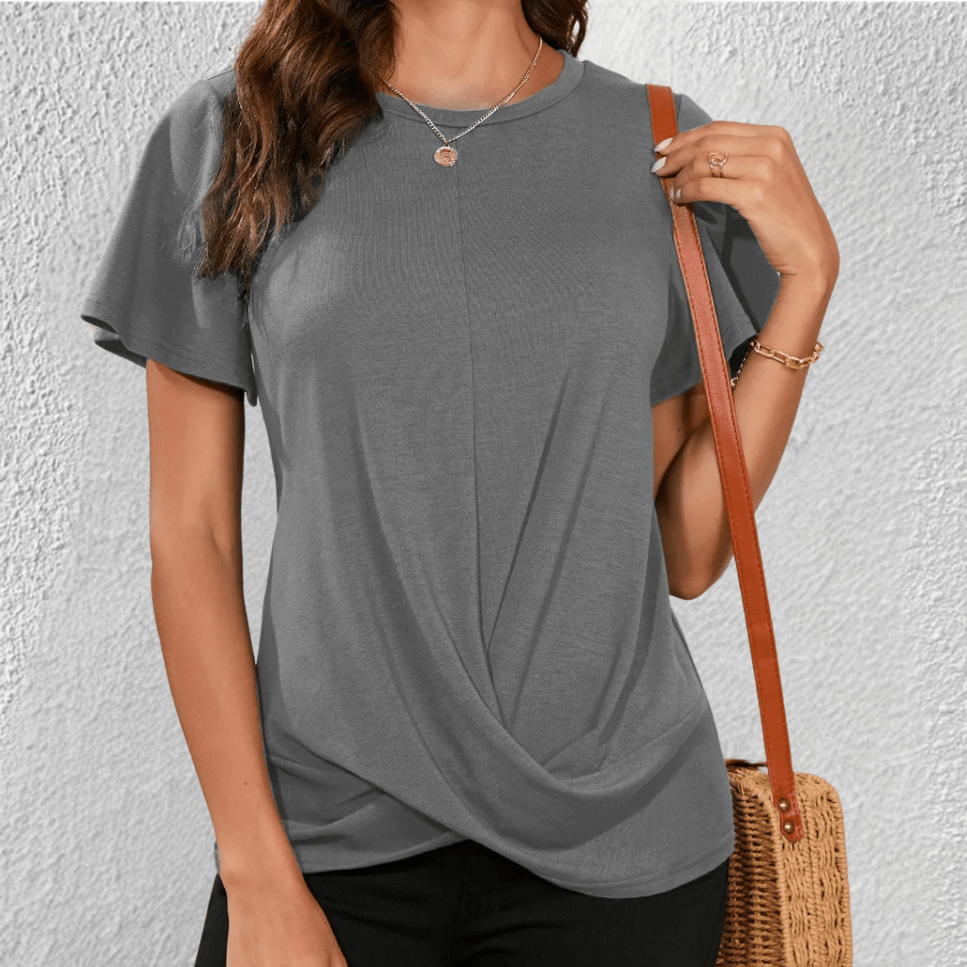 Monica – Casual Round-Neck Top