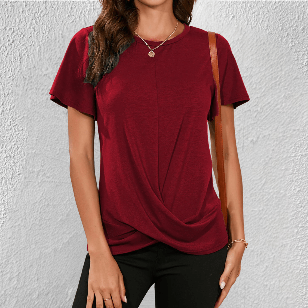 Monica – Casual Round-Neck Top