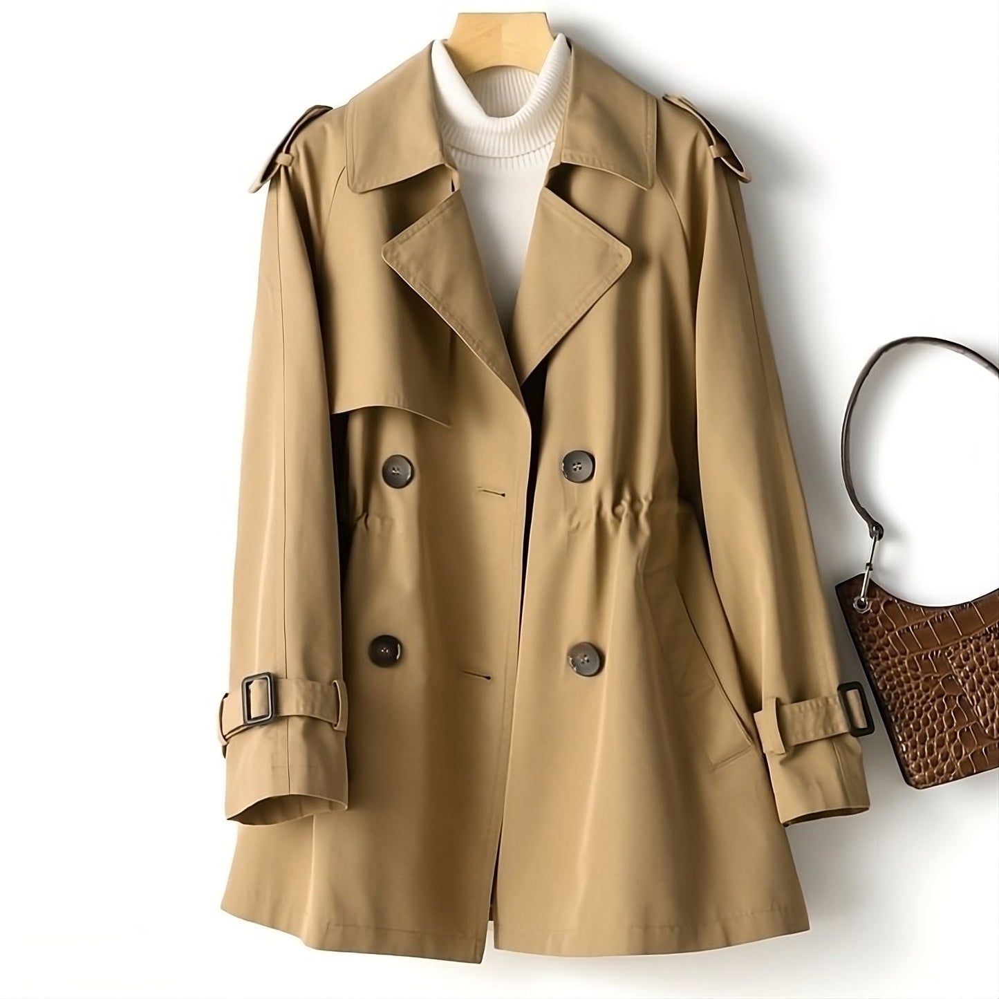 Eloise – Elegant Short Trench Coat