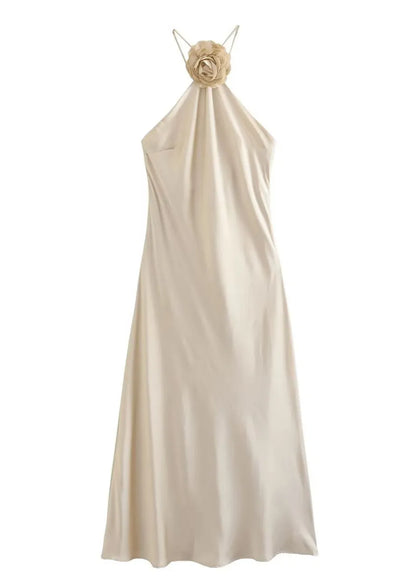 Georgia – Petal Neck Maxi Dress