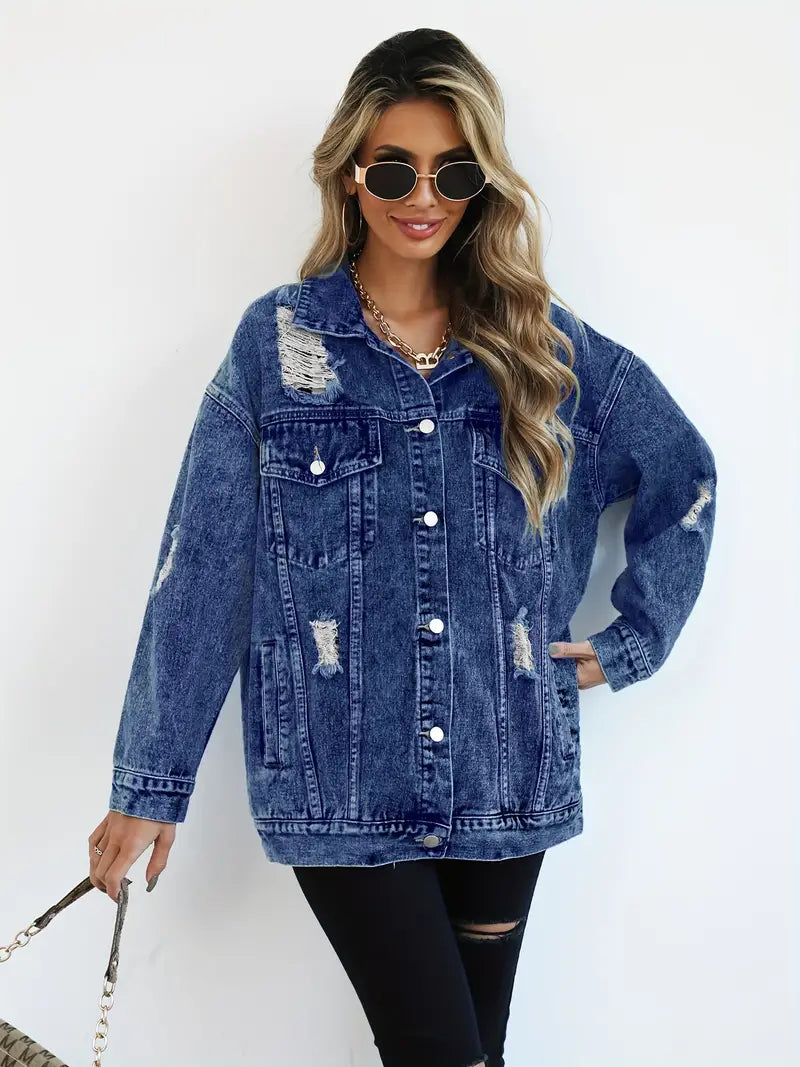 Maxine - Oversized Denim Jacket for Women