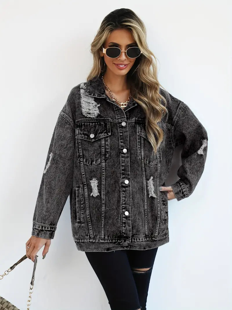 Maxine - Oversized Denim Jacket for Women