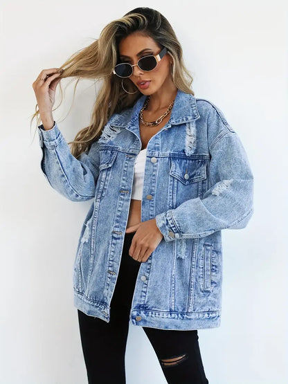 Maxine - Oversized Denim Jacket for Women