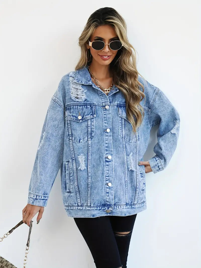 Maxine - Oversized Denim Jacket for Women