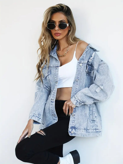 Maxine - Oversized Denim Jacket for Women