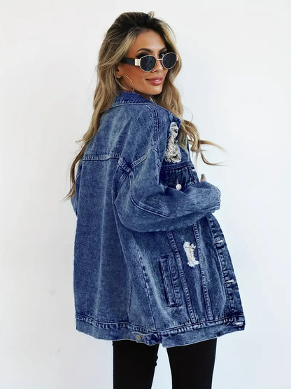 Maxine - Oversized Denim Jacket for Women