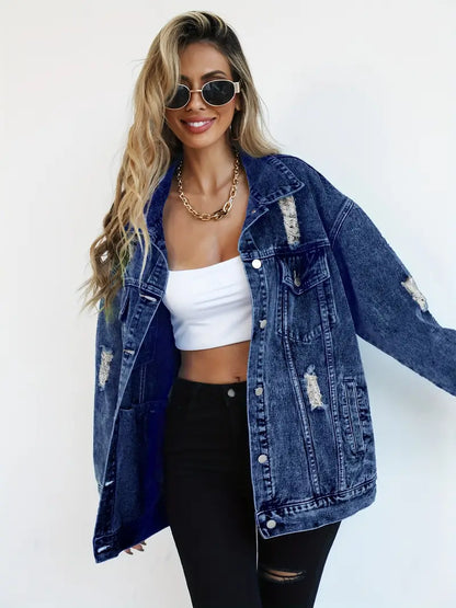 Maxine - Oversized Denim Jacket for Women