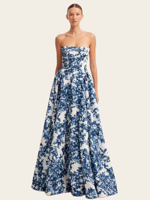 Selma – Elegant Strapless Maxi Dress