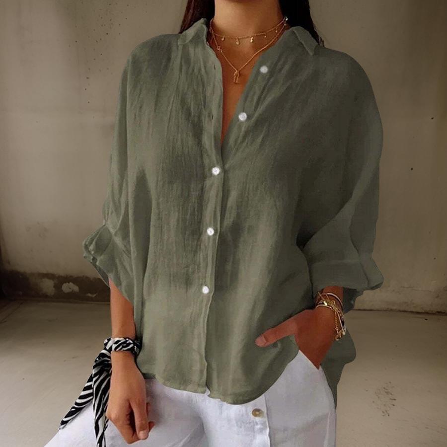 Mia – Classy Cotton Blend Blouse