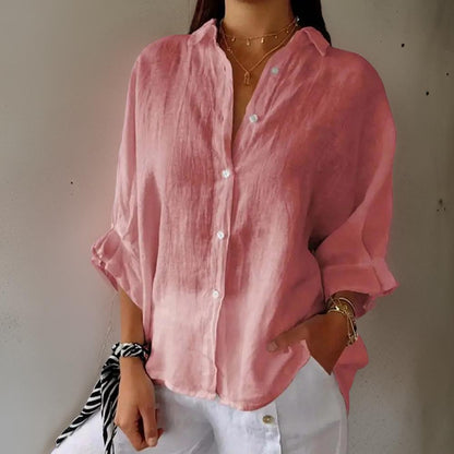 Mia – Classy Cotton Blend Blouse