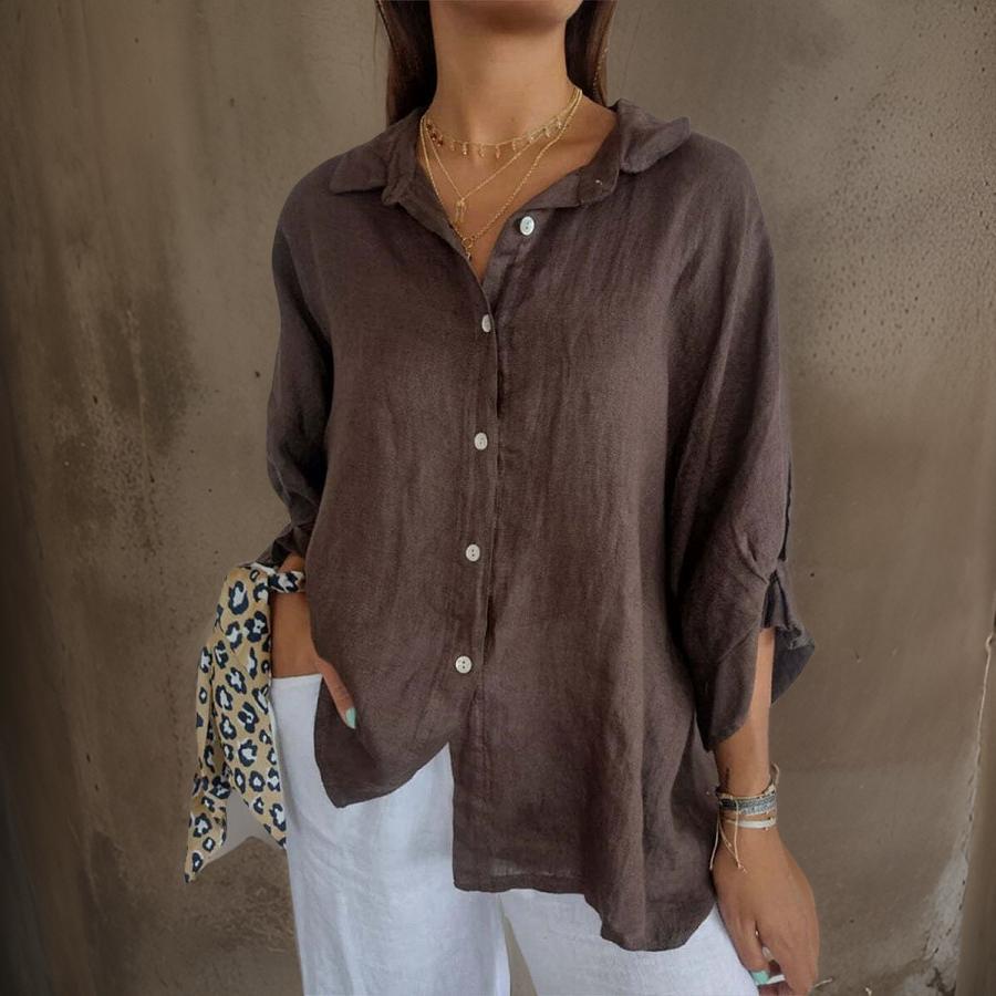 Mia – Classy Cotton Blend Blouse