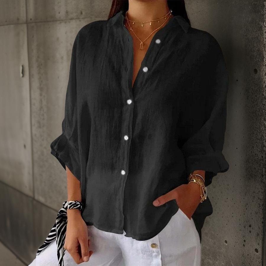 Mia – Classy Cotton Blend Blouse
