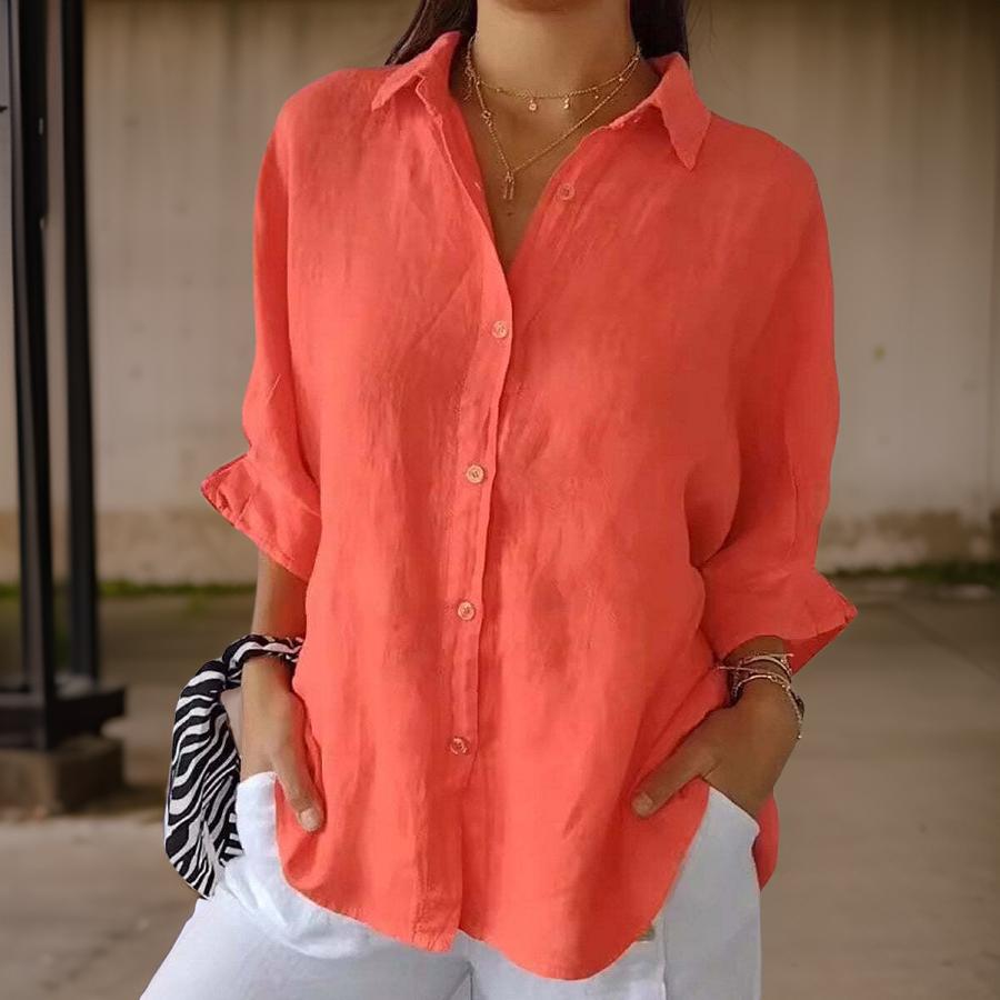 Mia – Classy Cotton Blend Blouse
