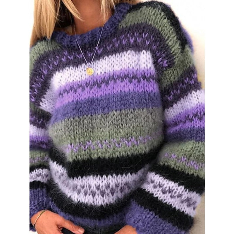 Lalia – Striped Knit Sweater