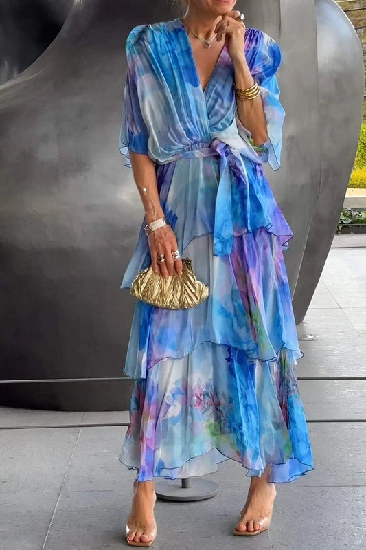 Jasmine – Multi-Colour Maxi Dress