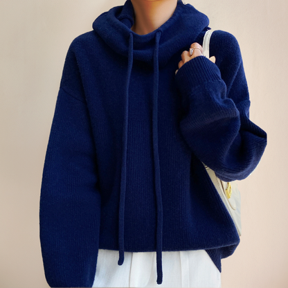 Kaia – Oversized Knit Hoodie