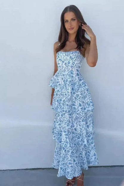 Dahlia – Elegant Floral Maxi Dress