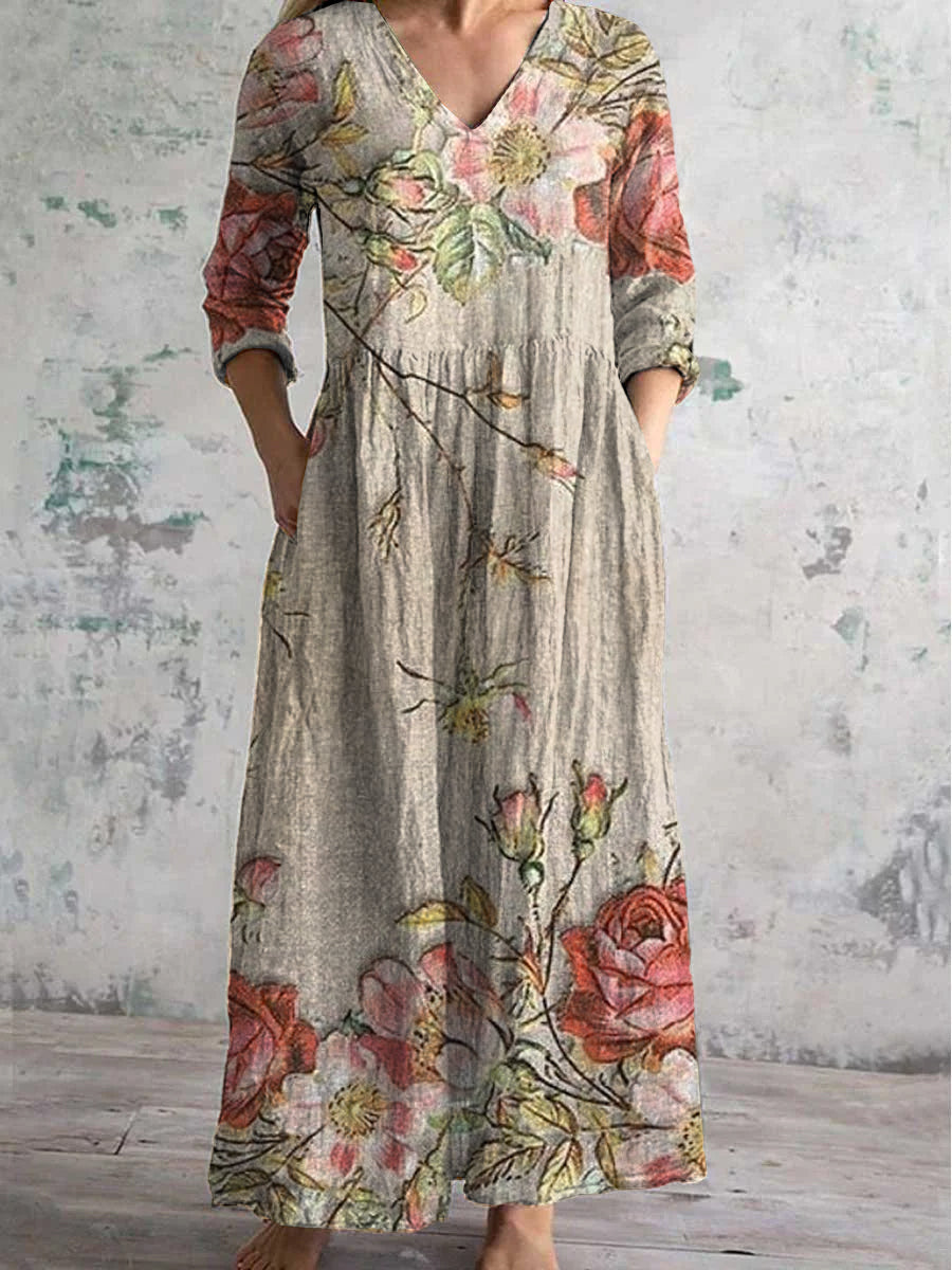 Alina – Floral Maxi Dress