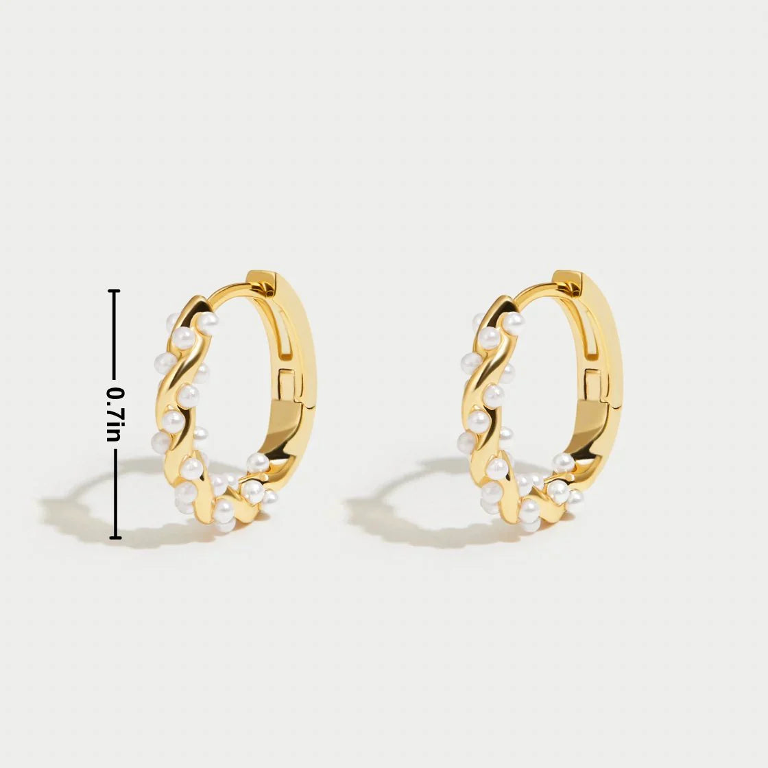 Siena – Pearl Hoop Earrings