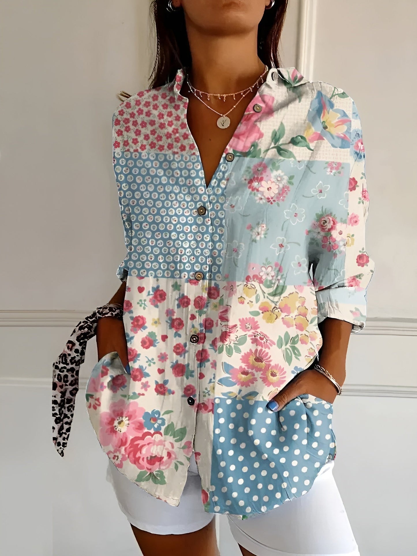 Adeline – Floral Button-Up Shirt