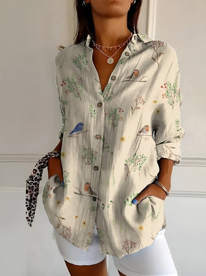 Adeline – Floral Button-Up Shirt