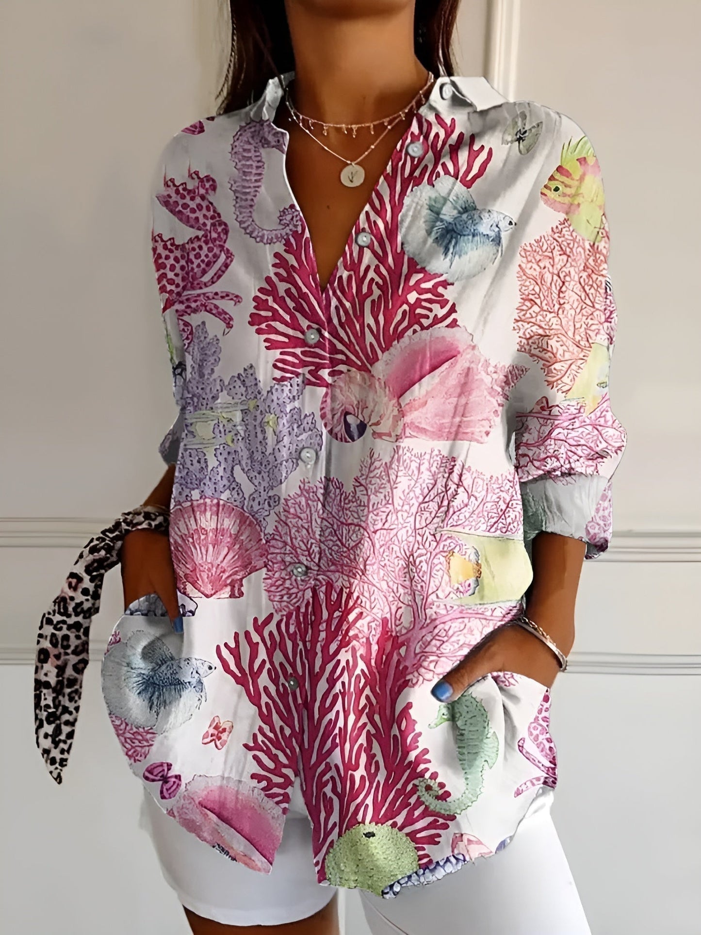 Adeline – Floral Button-Up Shirt