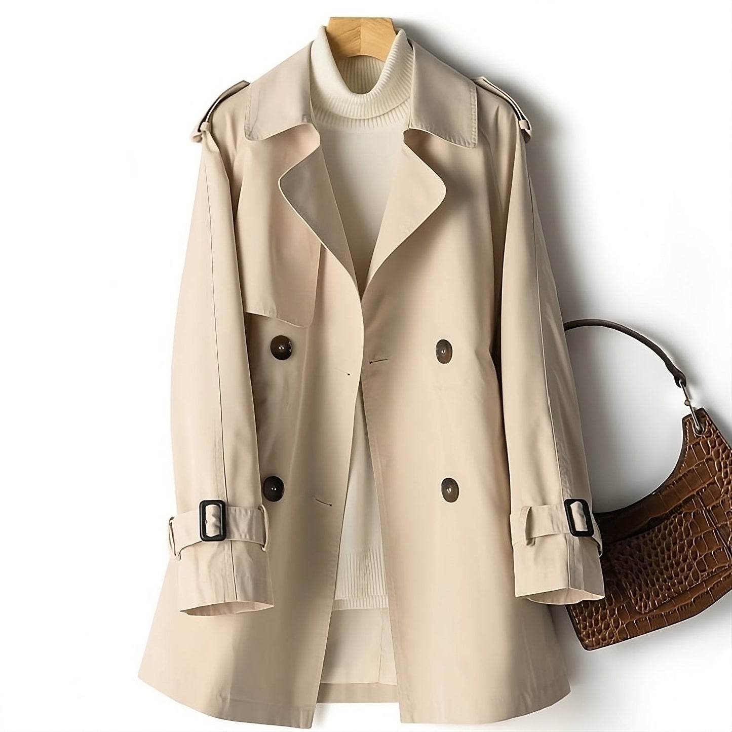 Eloise – Elegant Short Trench Coat